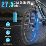 ANCHEER E Bike, 27,5" Trekkingrad E-Bike mit 36V 10.4Ah Akku, Pedelec E-Mountainbike für Erwachsene