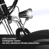 Ancheer 26'' Electric Mountain Bike For Adult, 36v 10.4ah Removable Lithium-Ion